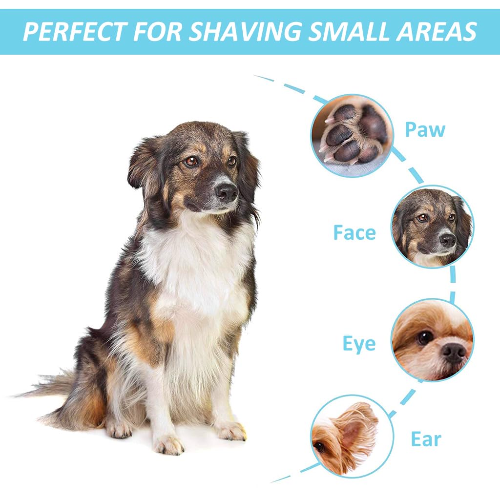 Qpets Dog Paws Hair Trimmer with LED, 2 in 1 Electric Dog Hair Trimmer with Interchangeable Nail Grinder Bit Dog Paw Trimmer Pet Nail Grinder for Hair Around Paws, Buttocks, Wounds Qpets Dog Paws Hair Trimmer with LED, 2 in 1 Electric Dog Hair Trimmer with Interchangeable Nail Grinder Bit Dog Paw Trimmer Pet Nail Grinder for Hair Around Paws, Buttocks, Wounds